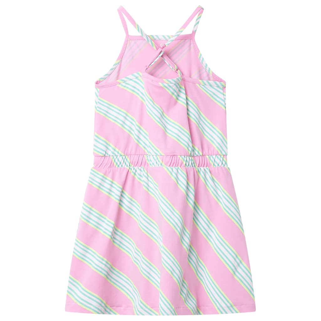 Vidaxl Kinderkleid ohne Ärmel mit Kordelstring 140 Pink