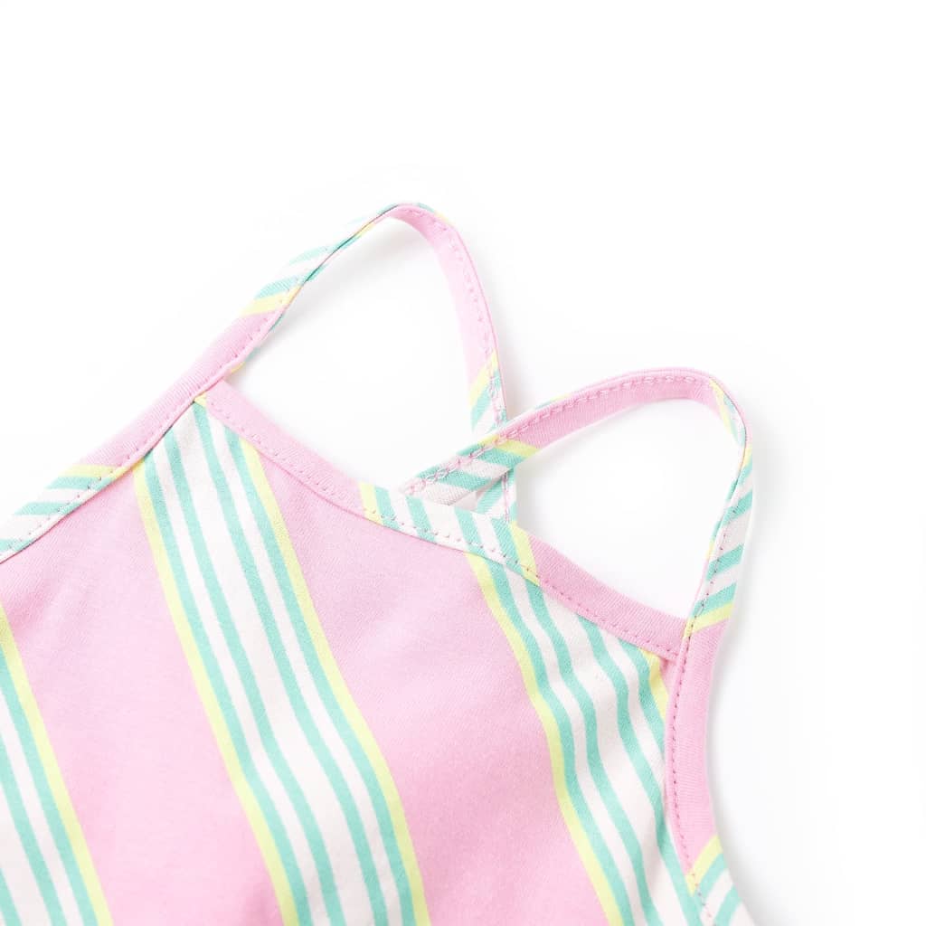 Vidaxl Kinderkleid ohne Ärmel mit Kordelstring 140 Pink