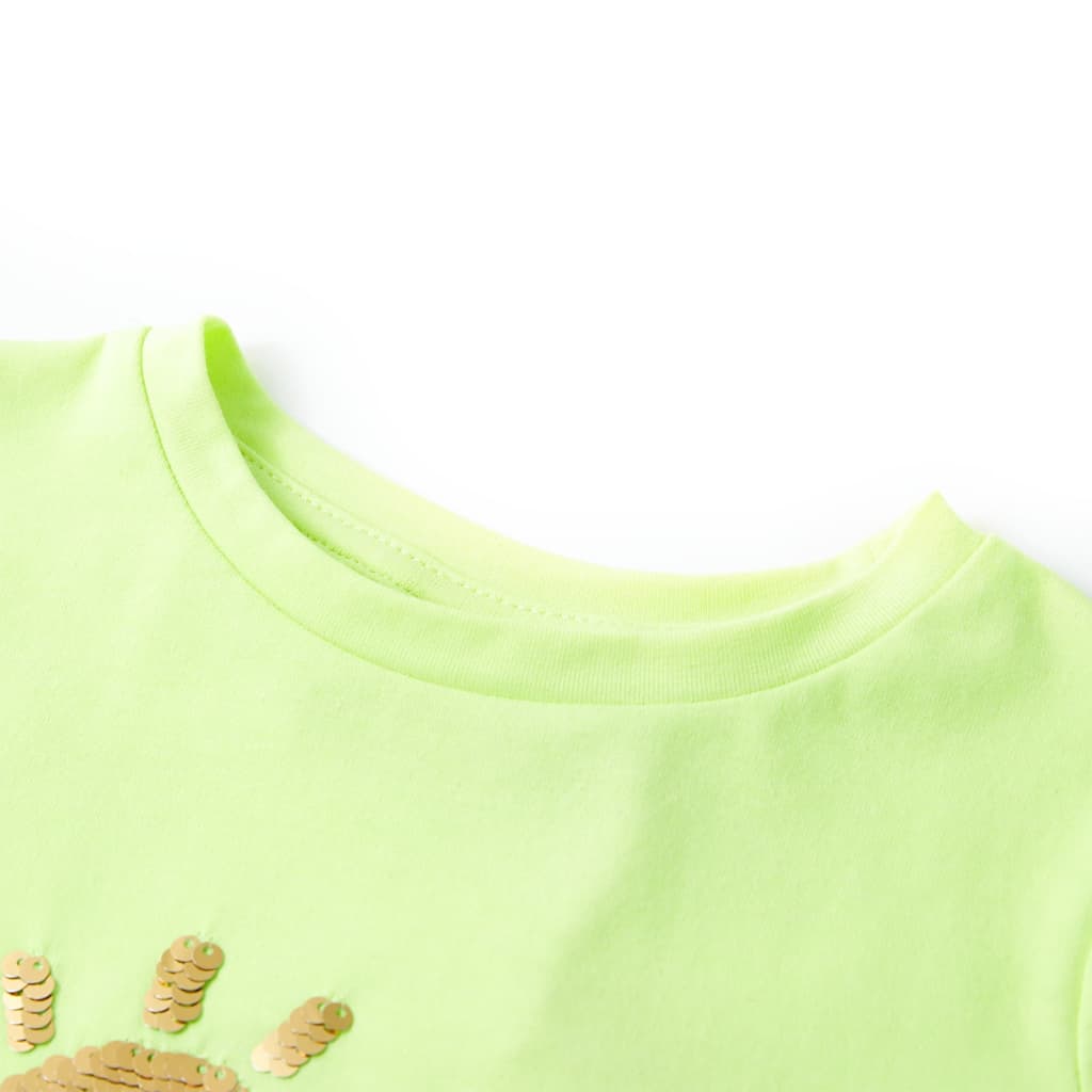 Vidaxl Kinderhemd 104 Neongeel