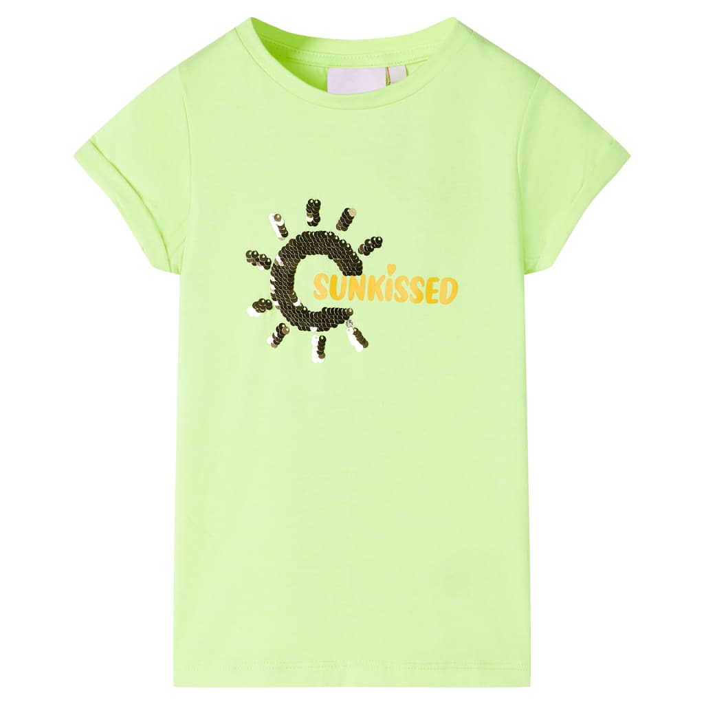Vidaxl Kinderhemd 128 Neongeel