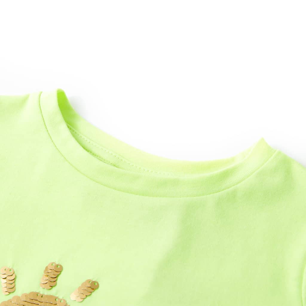 Vidaxl Kinderhemd 128 Neongeel