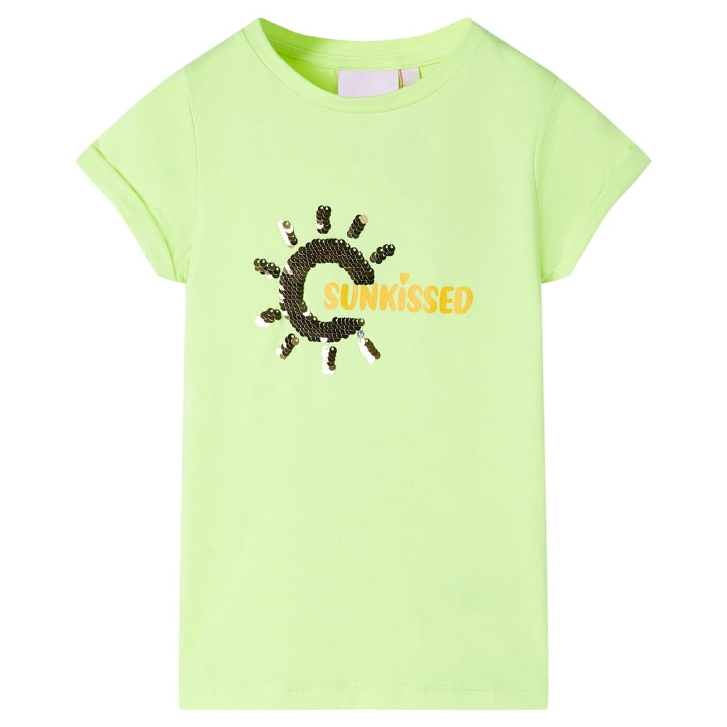 Vidaxl Kinderhemd 140 Neongeel
