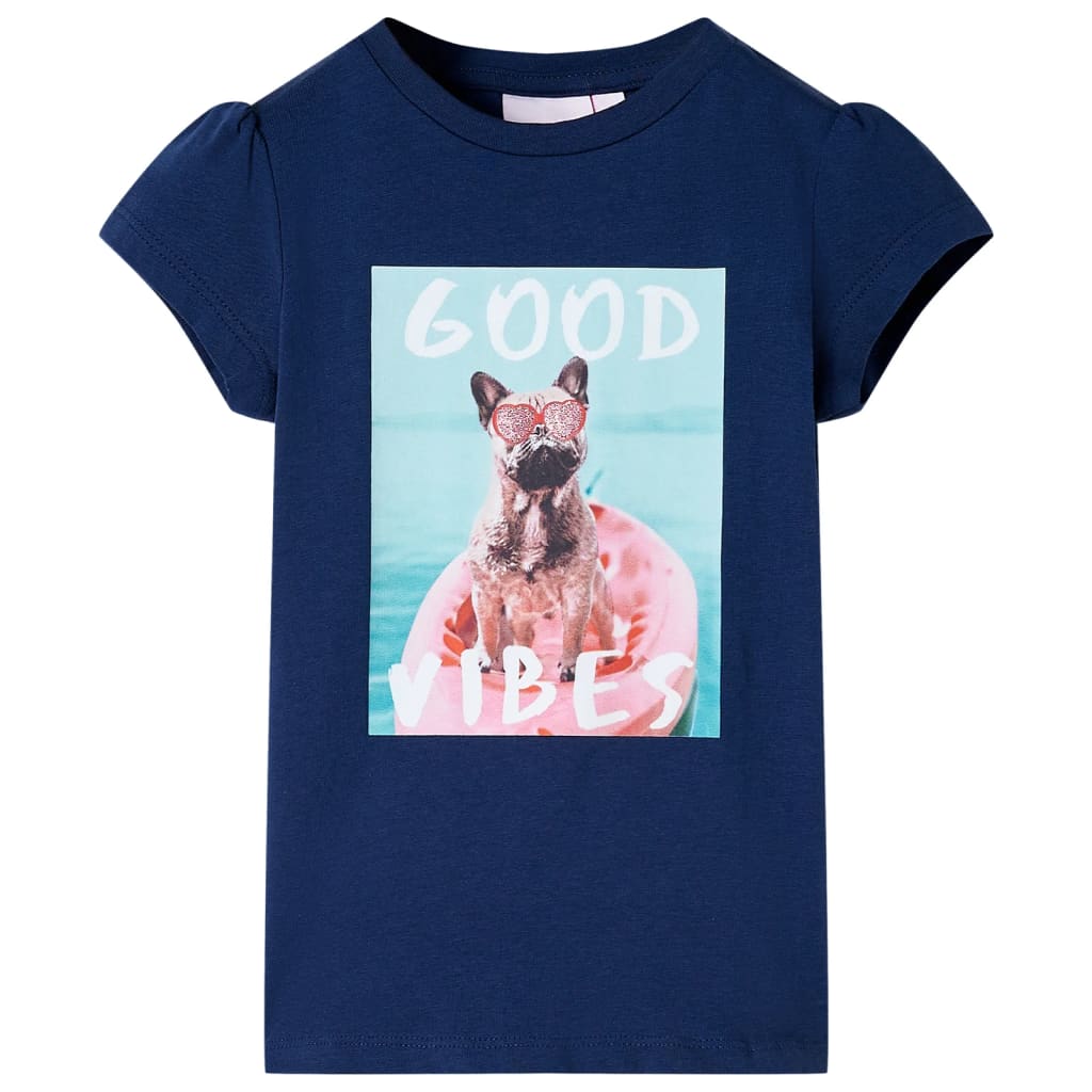 Vidaxl Kinderhemd 104 Marineblau