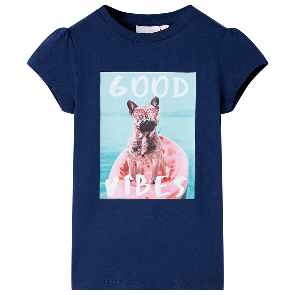 Vidaxl Kinderhemd 116 Marineblau
