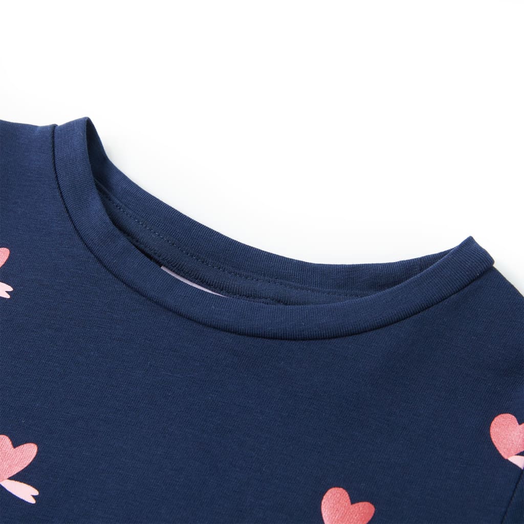 Vidaxl Kinderhemd 92 Marineblau