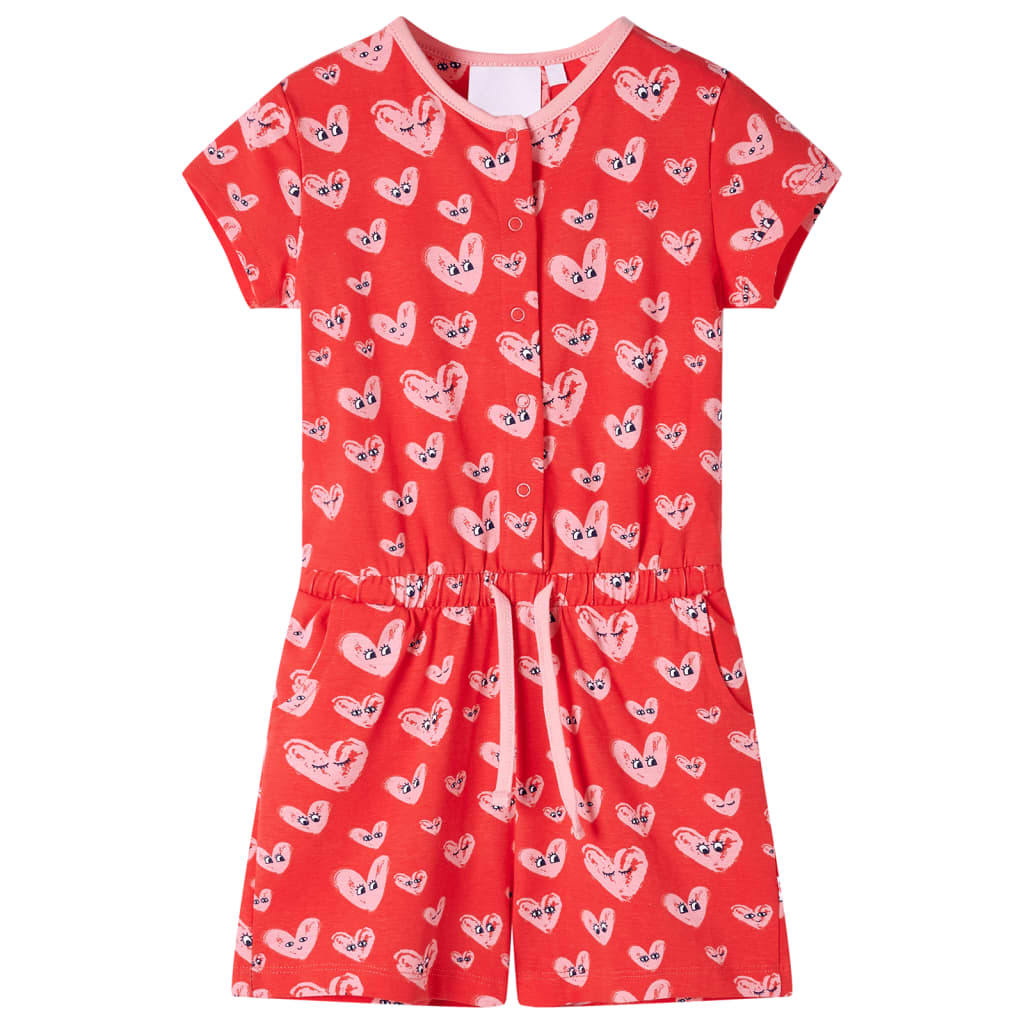 VIDAXL -Kinder -Jumpsuit 128 rot