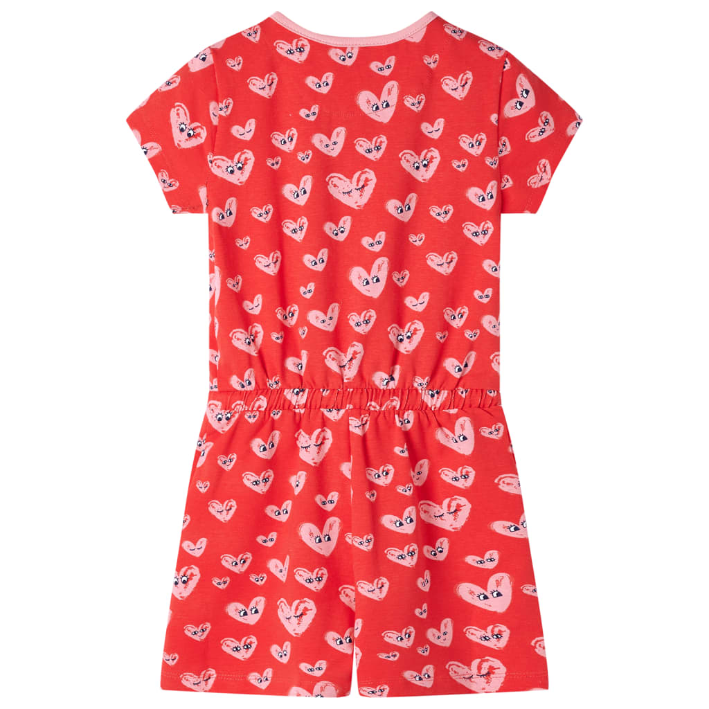 VIDAXL -Kinder -Jumpsuit 128 rot