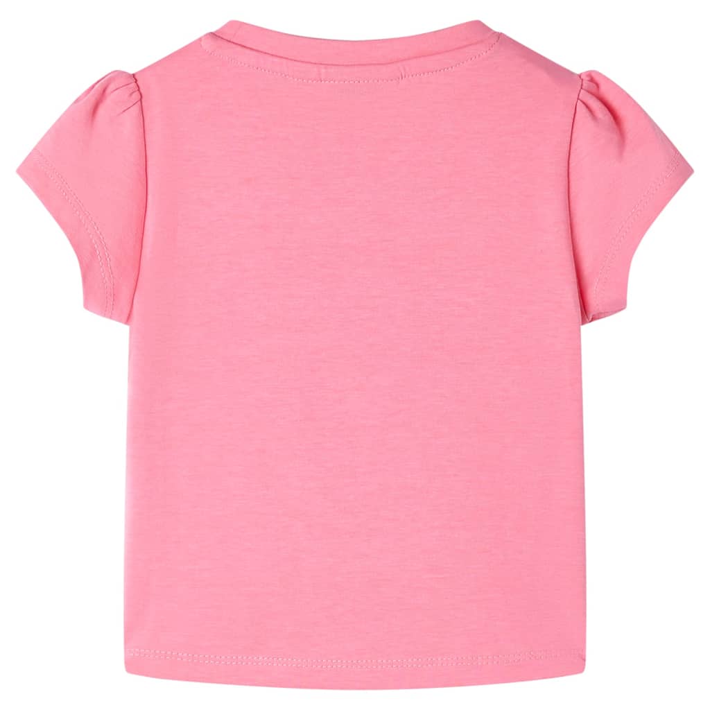 Vidaxl Kinderhemd 92 fluoreszierend hellrosa