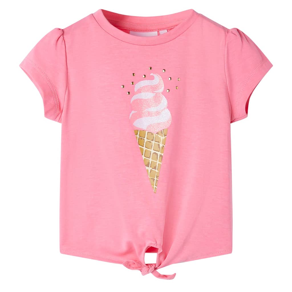Vidaxl Kinderhemd 104 fluoreszierend hellrosa