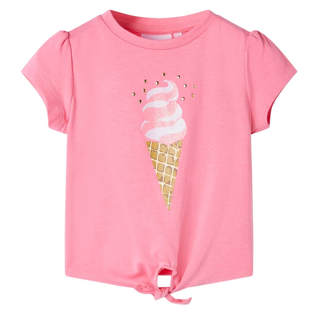 Vidaxl Kinderhemd 128 fluoreszierend hellrosa