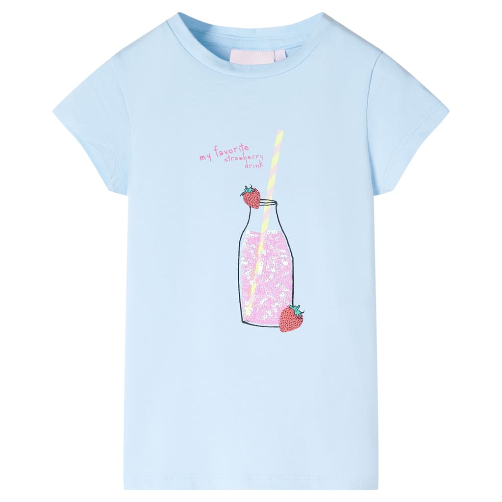 Vidaxl Kinderhemd 92 weich blau