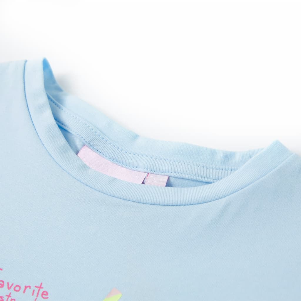 Vidaxl Kinderhemd 92 weich blau