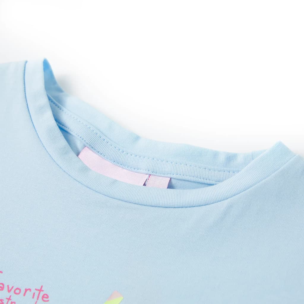 Vidaxl Kinderhemd 104 weich blau