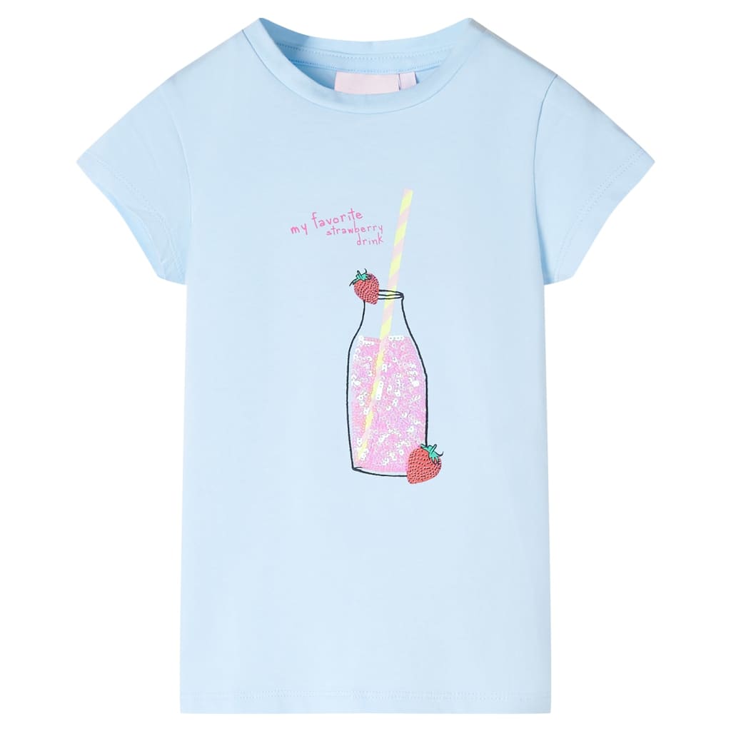Vidaxl Kinderhemd 140 weich blau