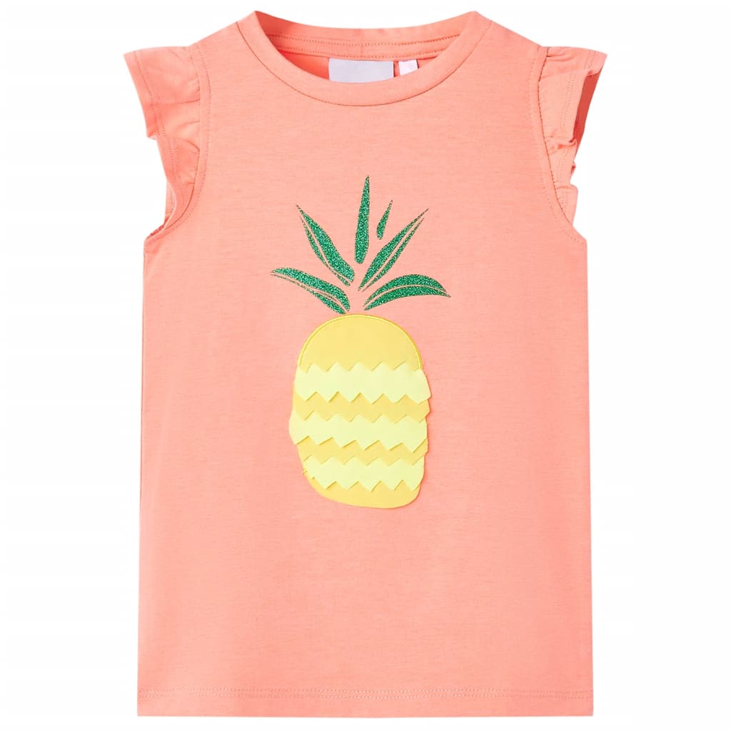 Vidaxl Kinderhemd 104 Neon Koraal