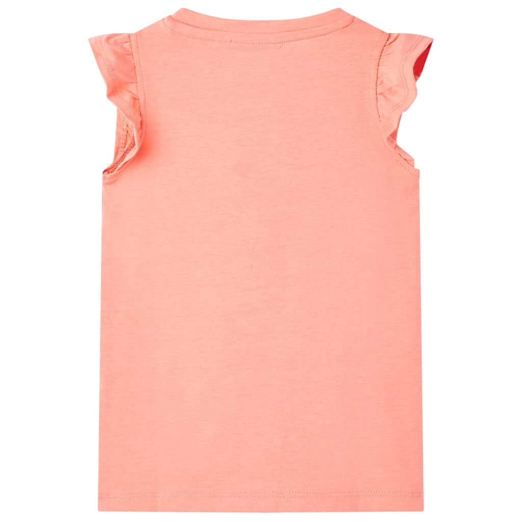 Vidaxl Kinderhemd 104 Neon Koraal