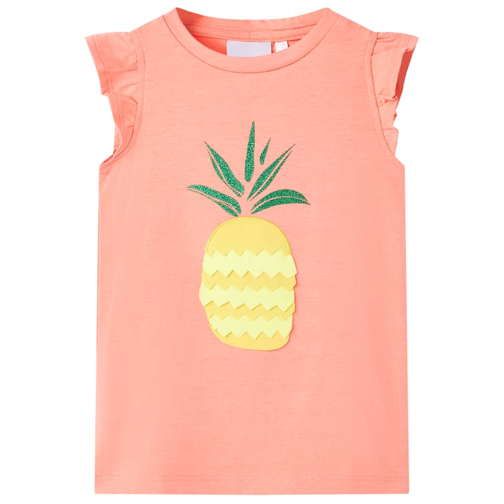 Vidaxl Kinderhemd 140 Neon Koraal