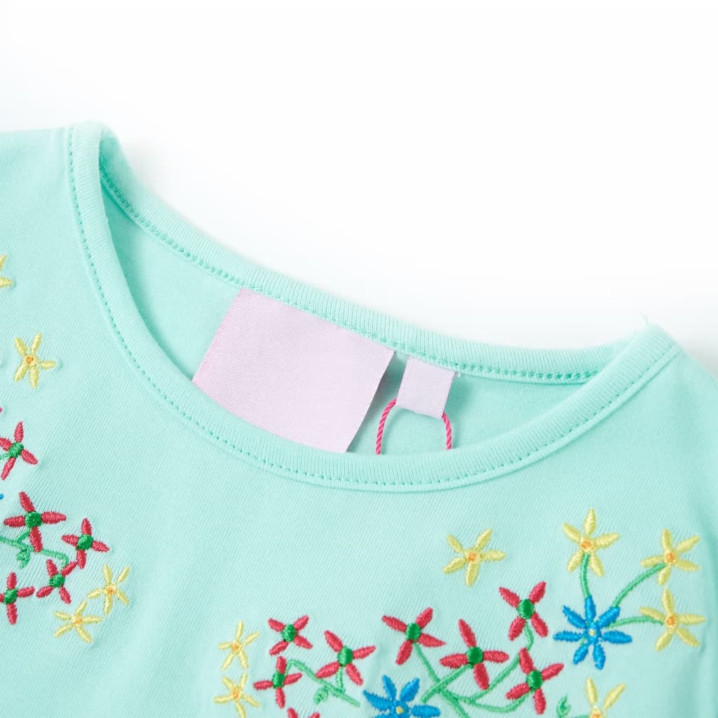 Vidaxl Kinderhemd 92 helles Meerblau