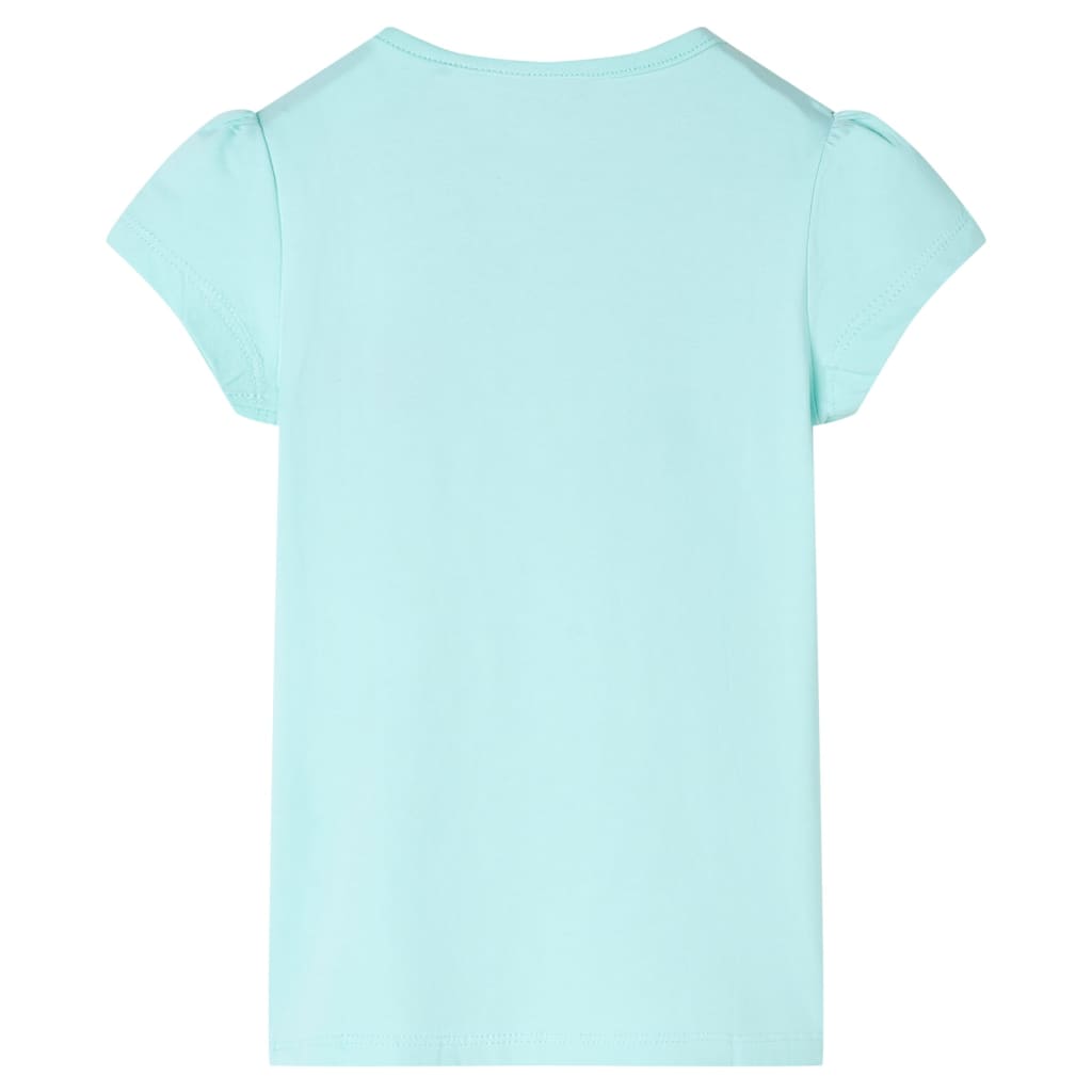 Vidaxl Kinderhemd 104 helles Meerblau