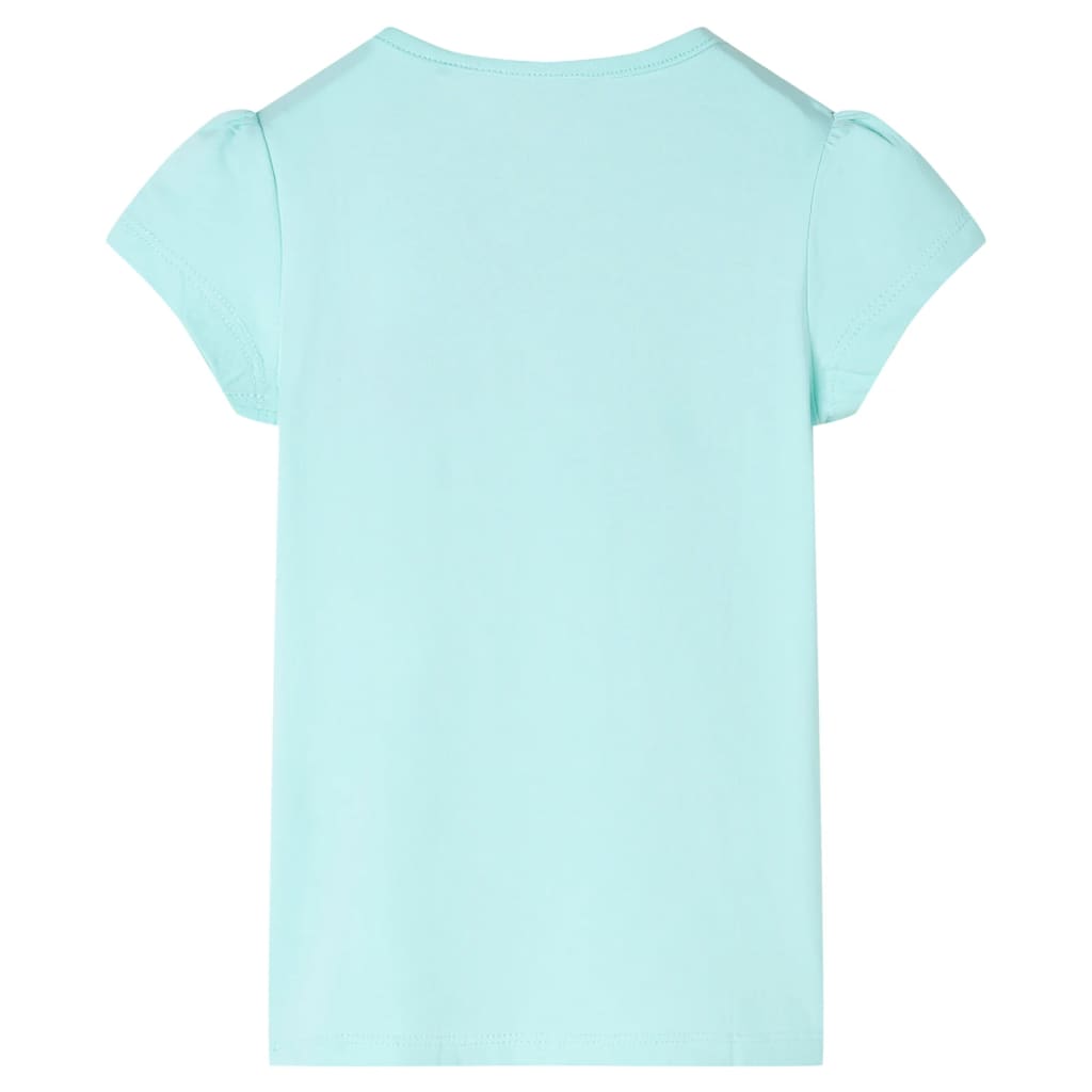 Vidaxl Kinderhemd 116 helles Meerblau