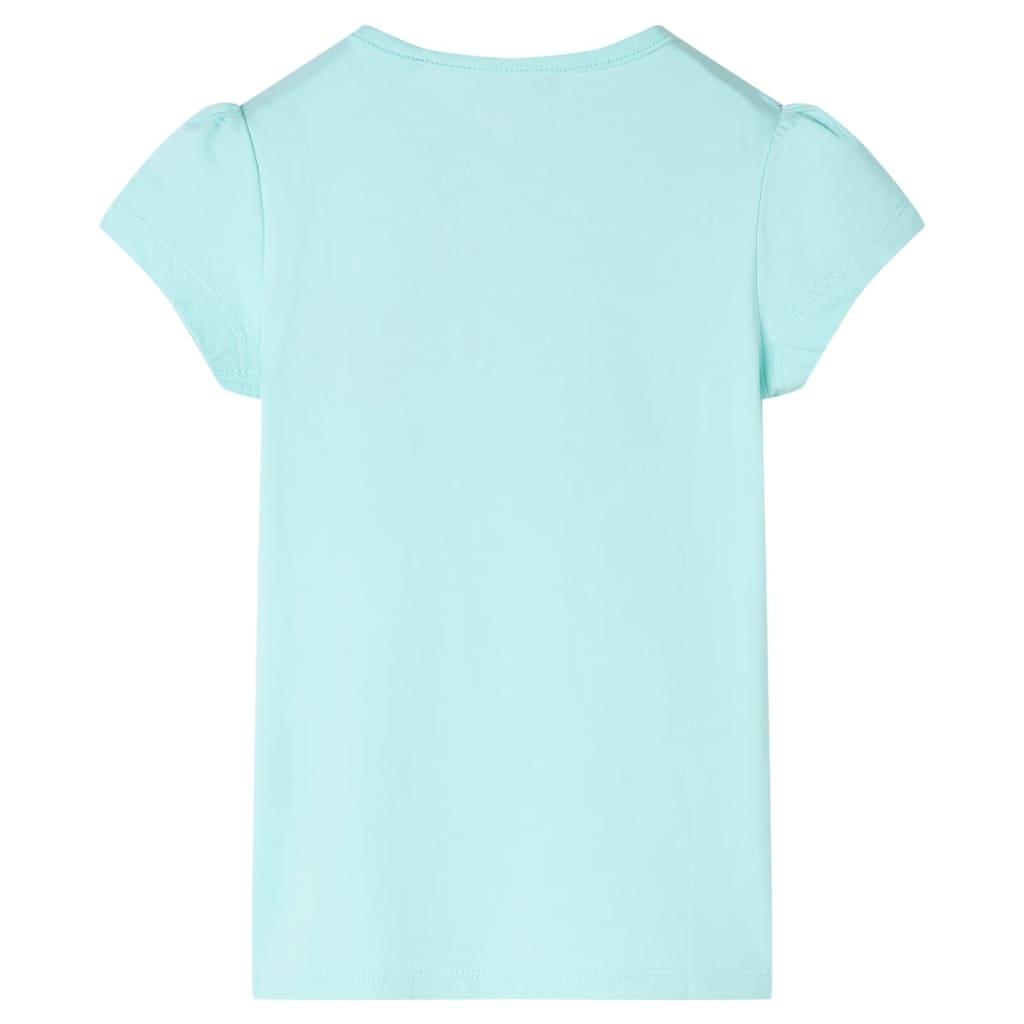 Vidaxl Kinderhemd 128 helles Meerblau