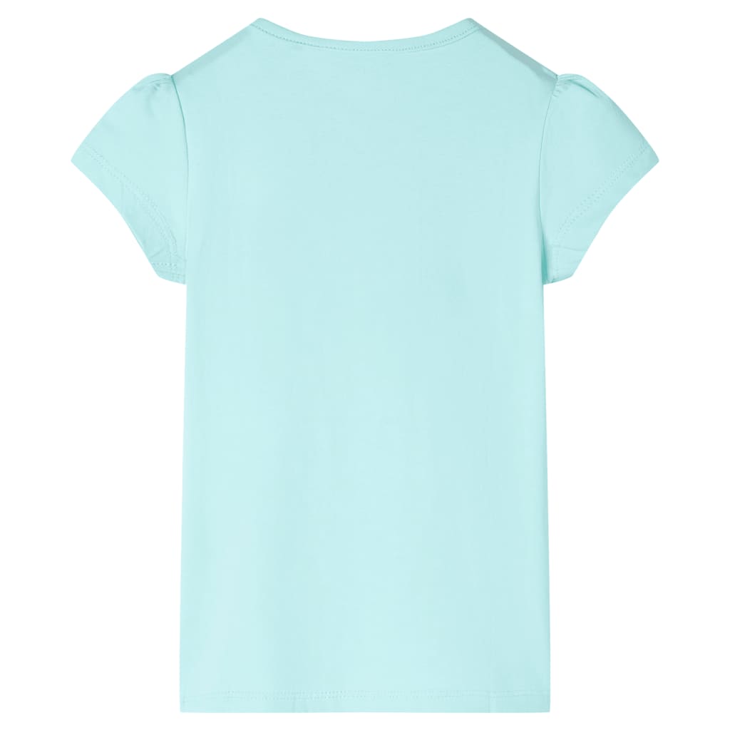Vidaxl Kinderhemd 140 helles Meerblau
