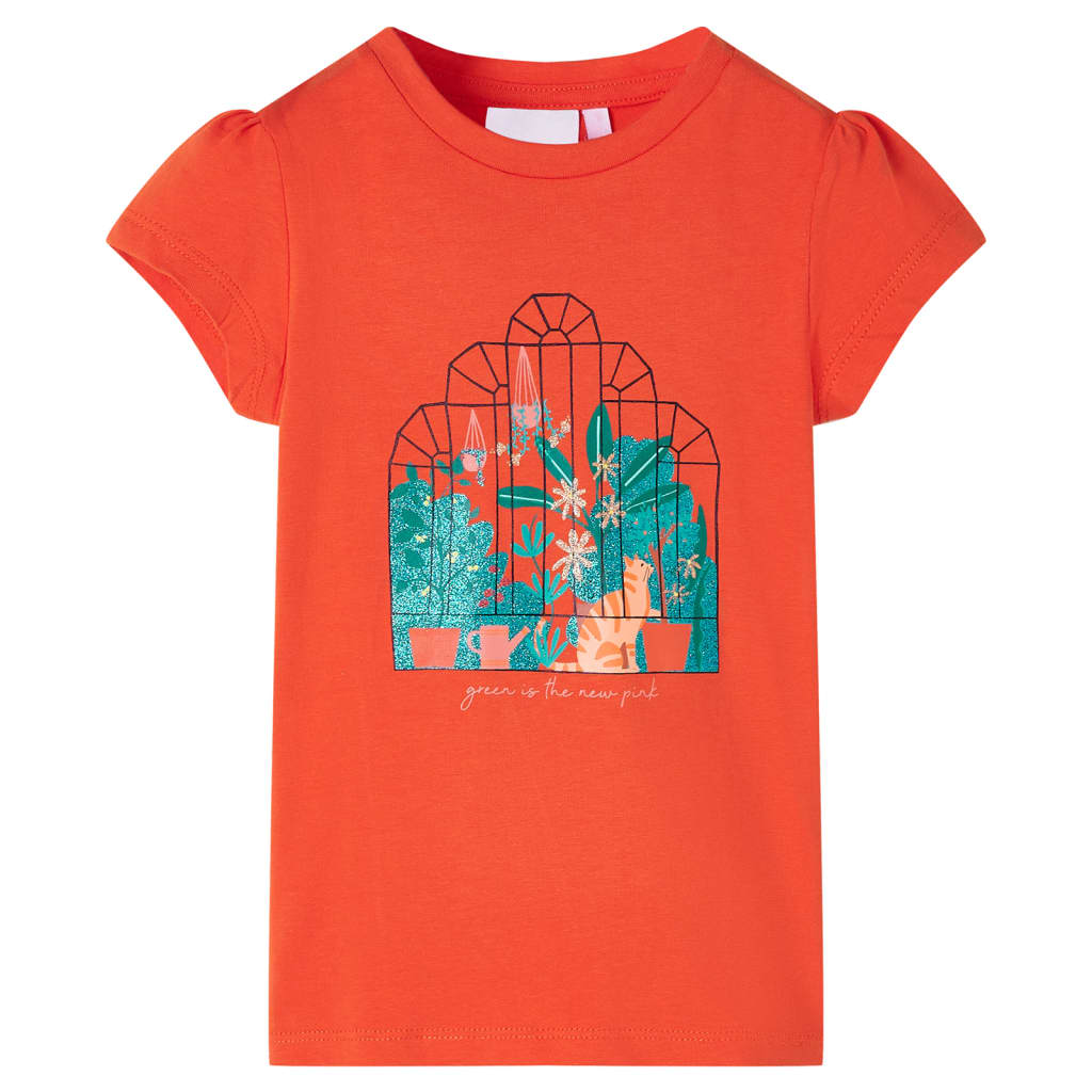 Vidaxl Kinderhemd 92 Donkeroranje