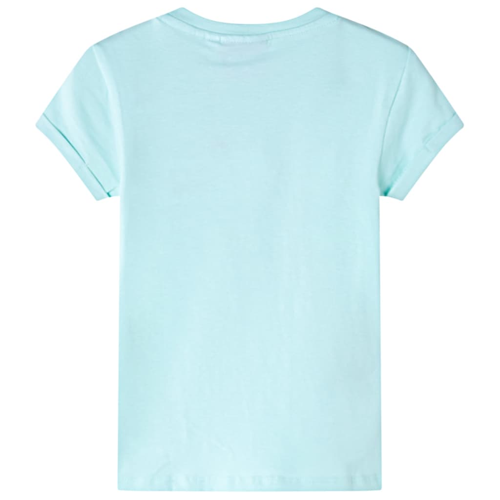 Vidaxl Kinderhemd 104 helles Meerblau
