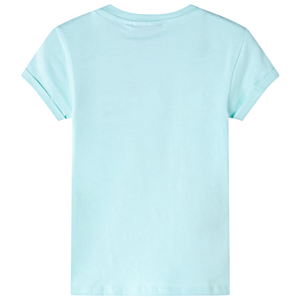 Vidaxl Kinderhemd 140 helles Meerblau