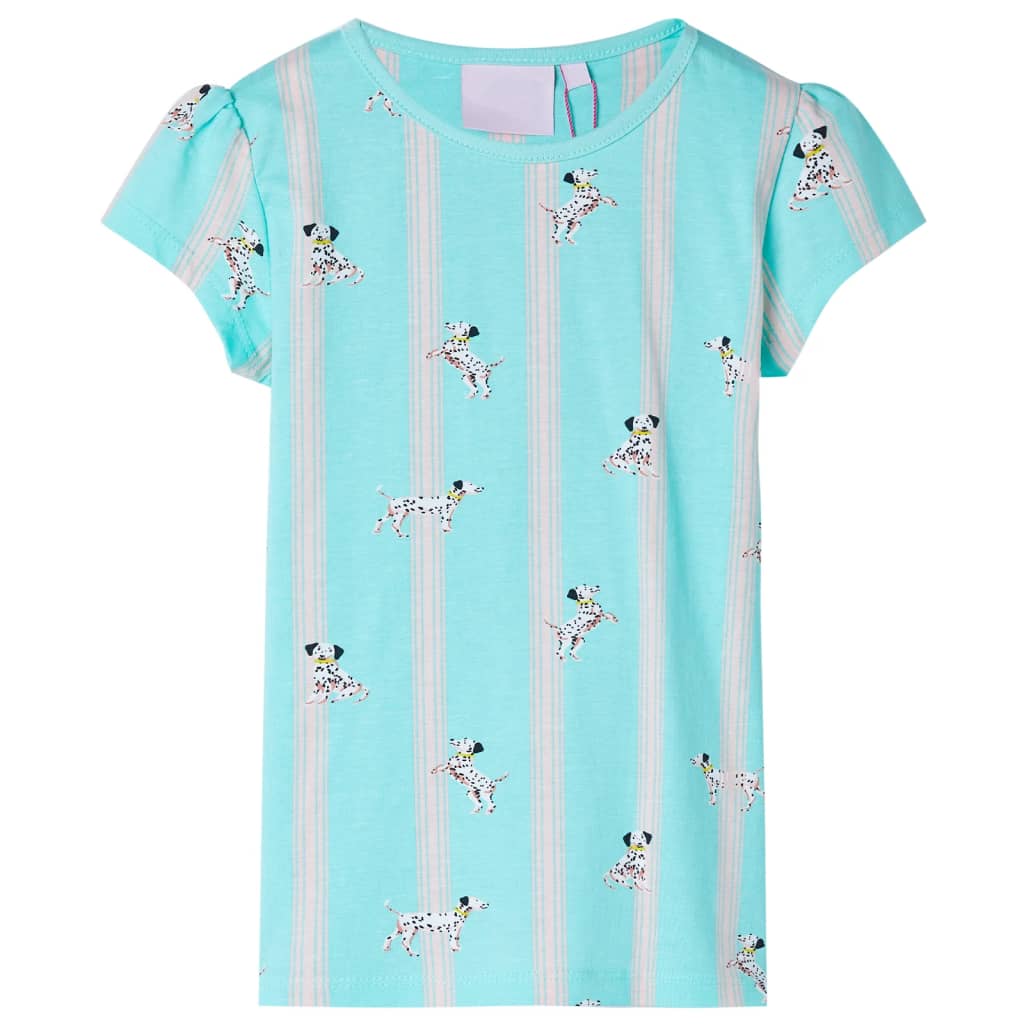 Vidaxl Kinderpyjama mit kurzen Ärmeln 128 ECRU