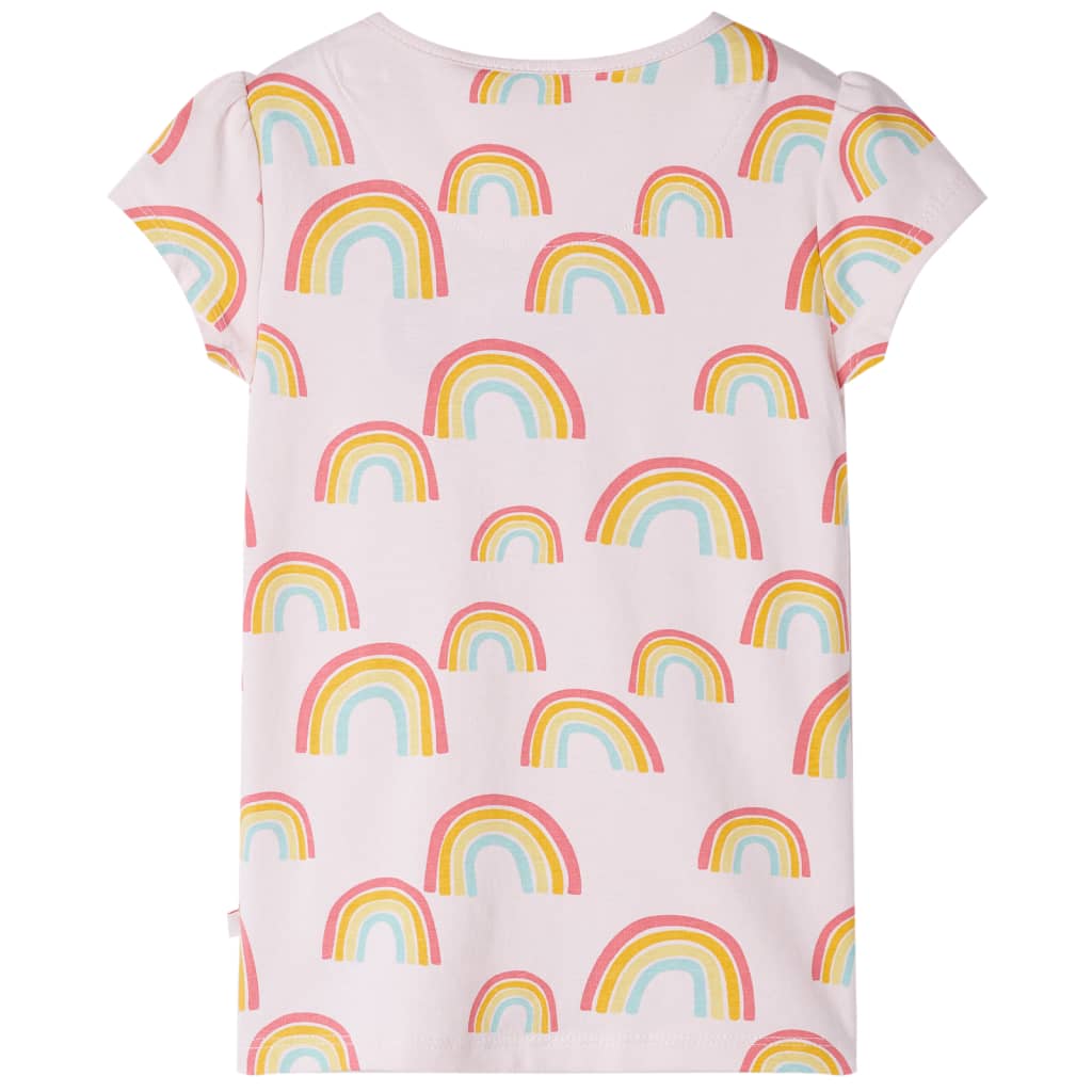 Vidaxl Kinderpyjama mit kurzen Ärmeln 140 weiches Rosa