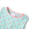 Vidaxl -Kinderkleid mit Kordelstring 92 leichte Minze