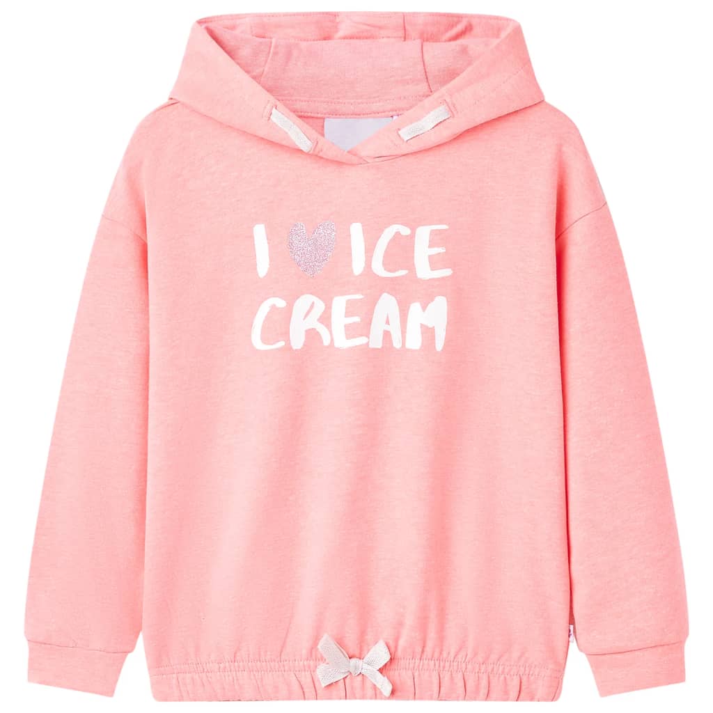 Vidaxl Kinderpullover mit Hood 104 leuchtend Pink