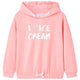 Vidaxl Kinderpullover mit Hood 116 leuchtend Pink