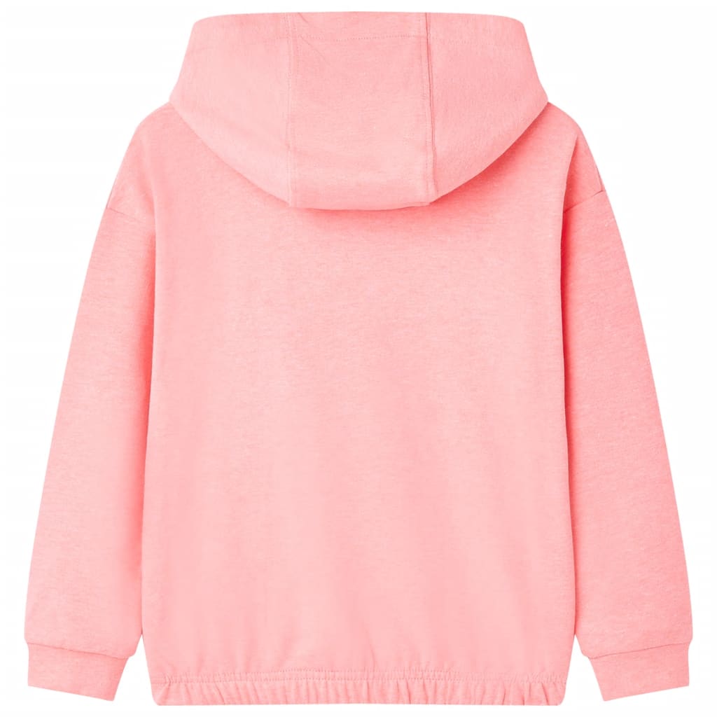 Vidaxl Kinderpullover mit Hood 140 leuchtend rosa