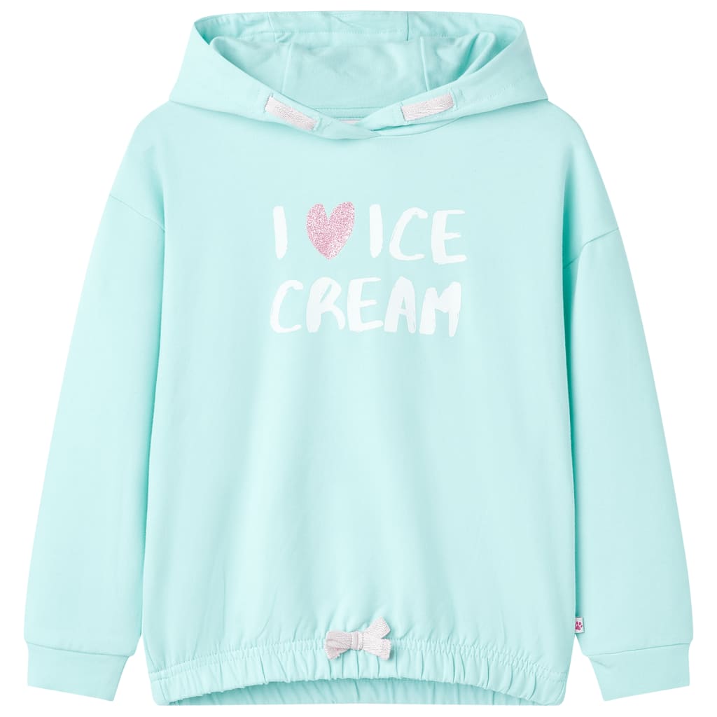 Vidaxl Kinderweste mit Hood 92 Helles Meerblau