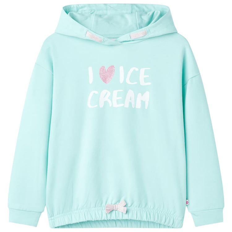 Vidaxl Kinderweste mit Hood 92 Helles Meerblau