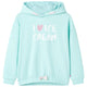 Vidaxl -Kinderpullover mit Hood 104 Helles Meerblau