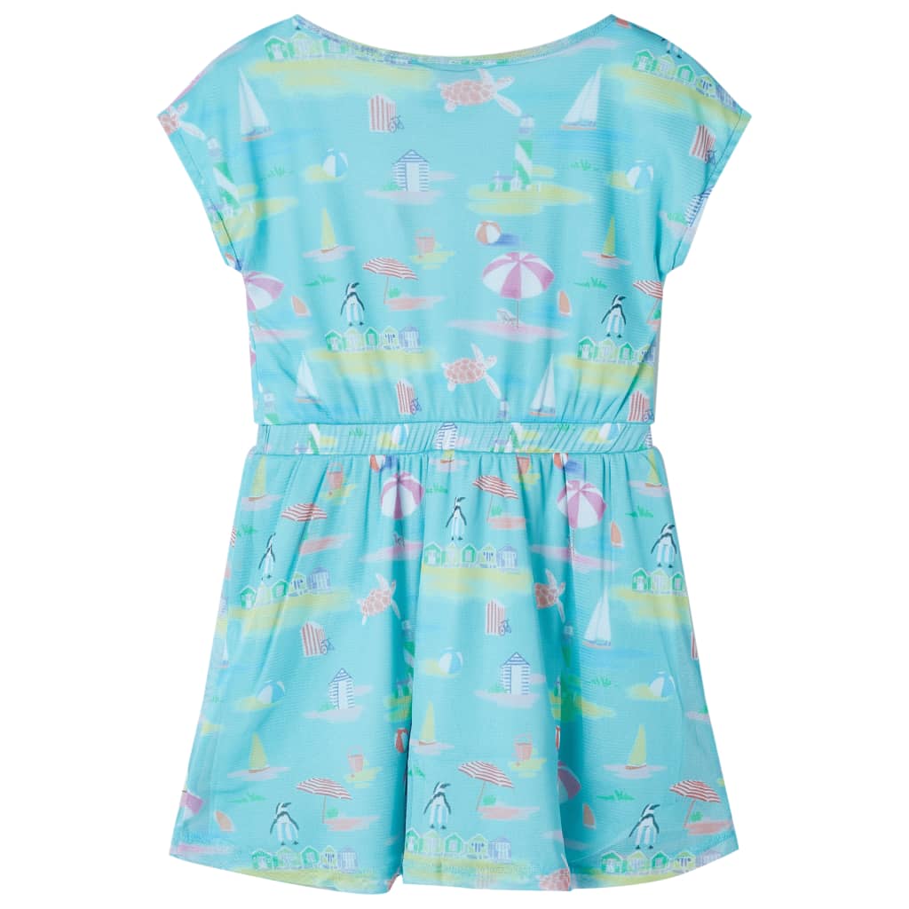 Vidaxl Kinderkleid 92 leichte Aqua -gelöscht