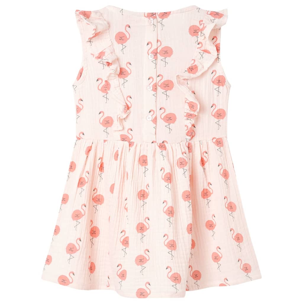 Vidaxl Kinderkleid mit Rüschen 116 weiches Rosa