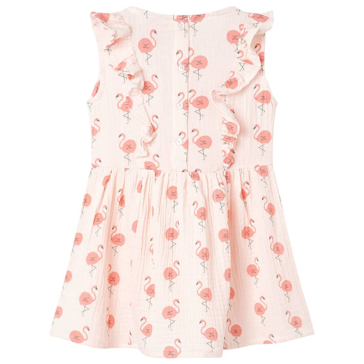Vidaxl Kinderkleid mit Rüschen 116 weiches Rosa