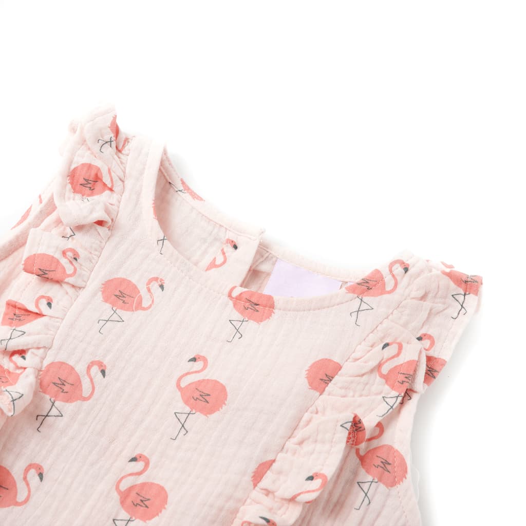Vidaxl Kinderkleid mit Rüschen 140 weiches Rosa