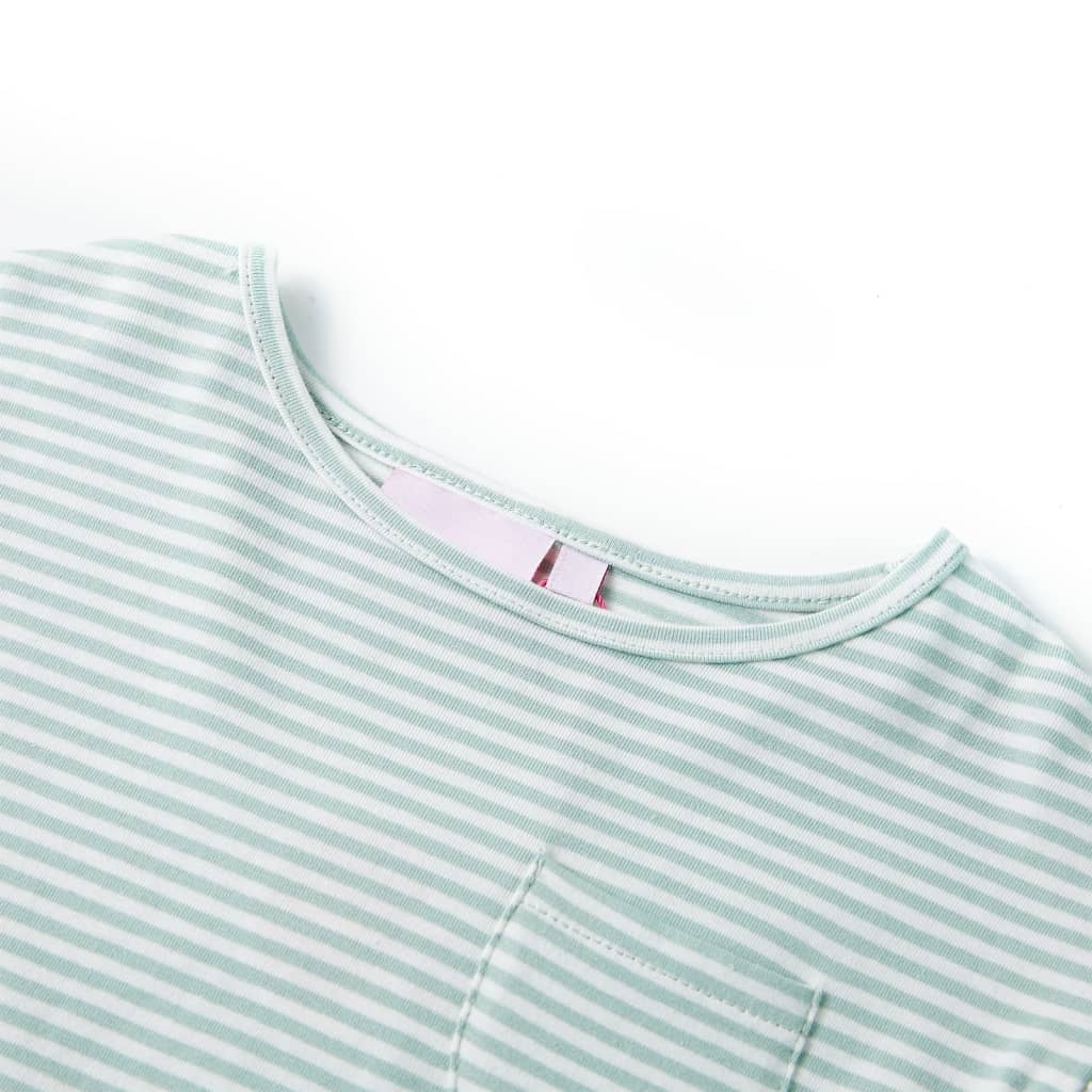 Vidaxl Kinderkleid mit Rüschen auf den Ärmeln 92 Minzefarben