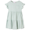 Vidaxl -Kinderkleid mit Rüschen auf den Ärmeln 140 Münzfarbe