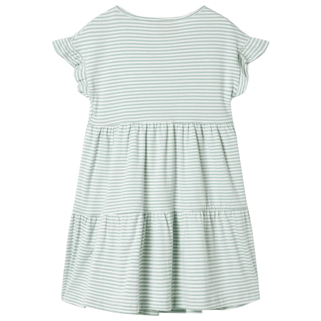 Vidaxl -Kinderkleid mit Rüschen auf den Ärmeln 140 Münzfarbe