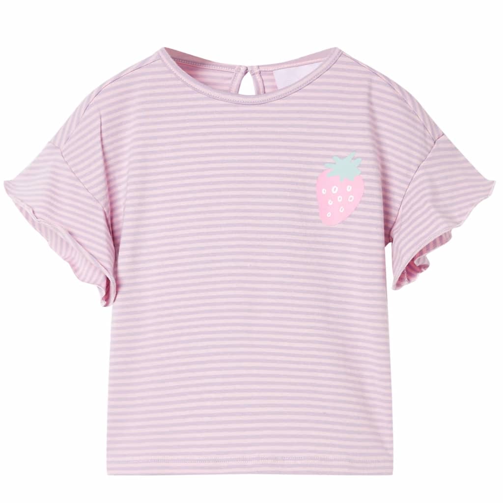 Vidaxl Kinderhemd mit Rüschen 128 Lilac