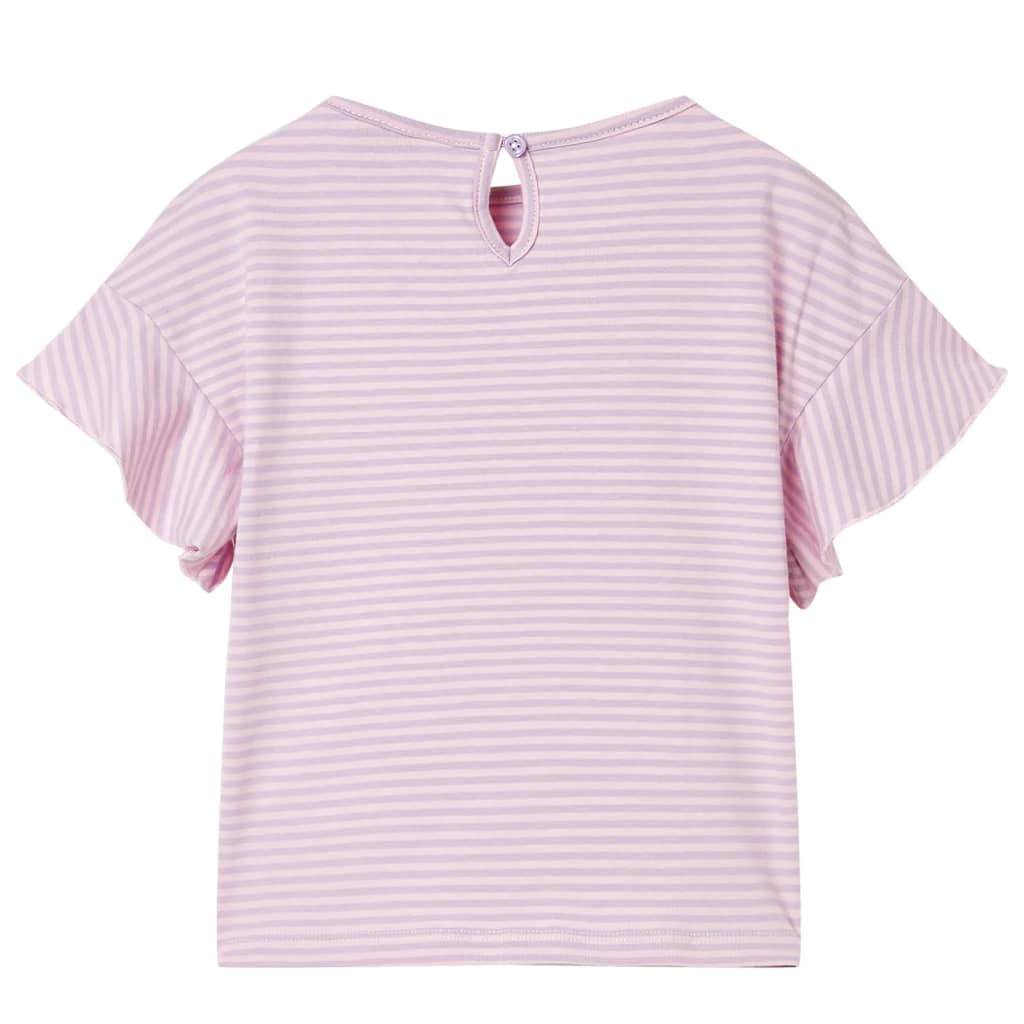Vidaxl Kinderhemd mit Rüschen 128 Lilac