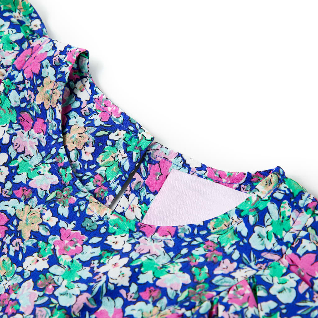 Vidaxl Kinderkleid mit Teppichhülsen 92 Kobaltblau