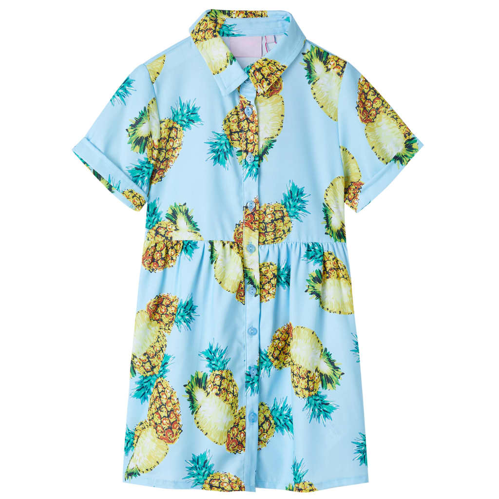 Vidaxl Kinderkleid 104 Blau