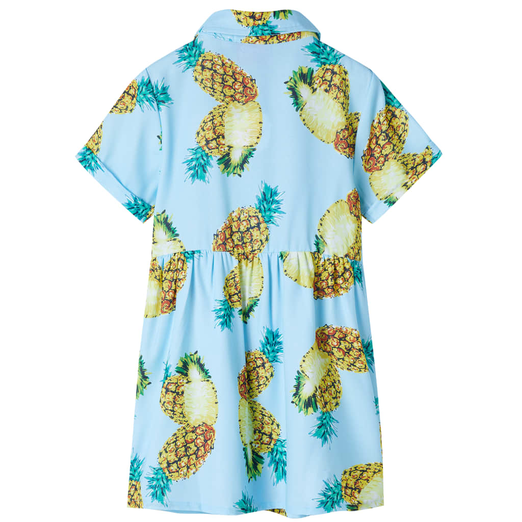 Vidaxl Kinderkleid 128 Blau